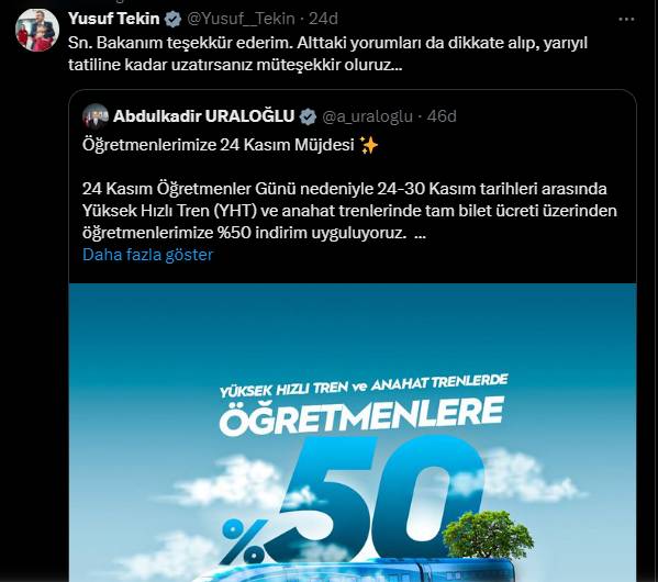 Bakanlıktan müjdeli haber geldi! Tüm öğretmenlere %50 indirimli oldu 1