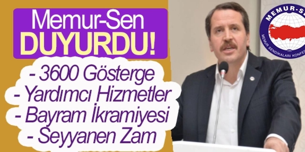 Memur-Sen Genel Başkanı Ali Yalçın, Kamu Çalışanlarının Haklarıyla İlgili Yeni Gelişmeleri Açıkladı